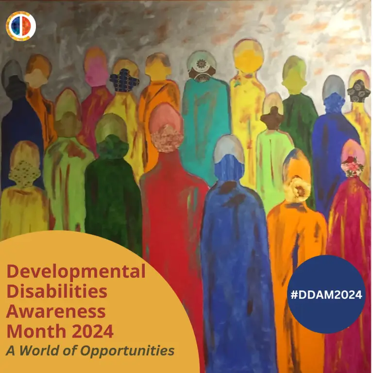 Poster for Development Disability Awareness Month poster for 2024