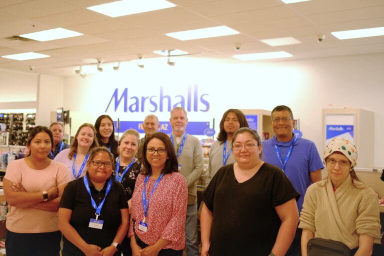 Group of employees at Marshalls department story in Flagstaff