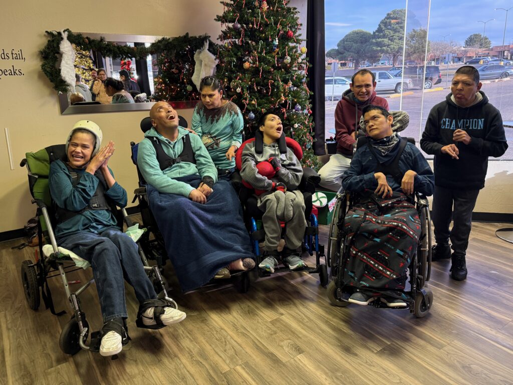 Members of Helping Hands in Page pose for a group photo.